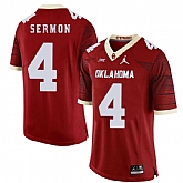 Oklahoma Sooners 4 Trey Sermon Red 47 Game Winning Streak College Football Jersey Dzhi,baseball caps,new era cap wholesale,wholesale hats